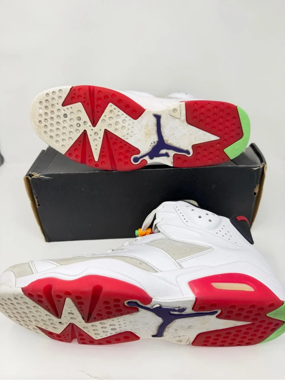 Nike Air Jordan 6 Hare 2020 White Red CT8529-062 Men’s Size 13 Retro VI